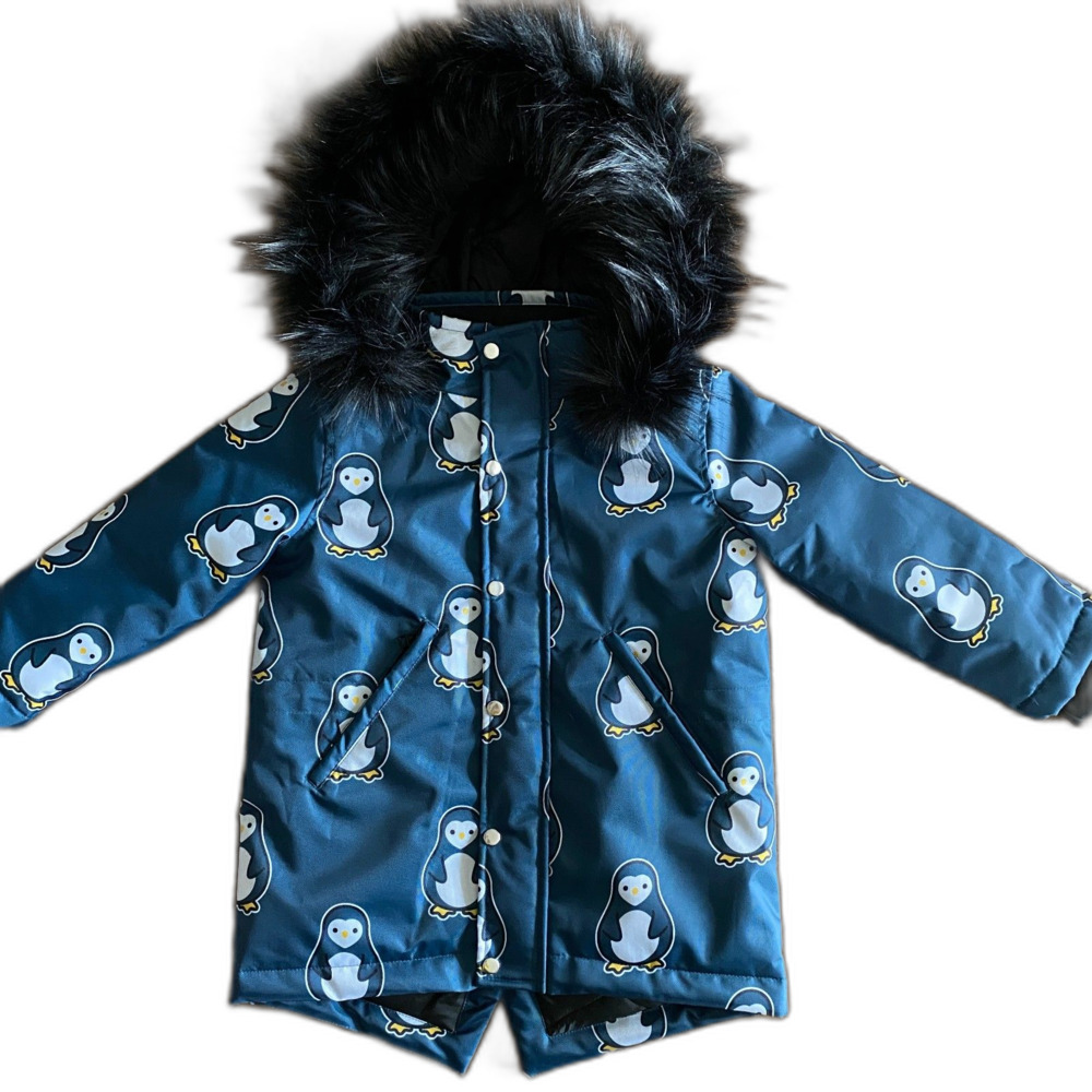 NWOT Whistle & Flute Penguin Hooded Coat Toddler 2